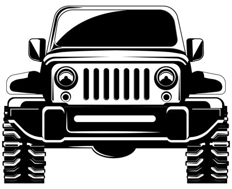 yellow flower illustration vector jeep png. . Jeep wrangler clipart
